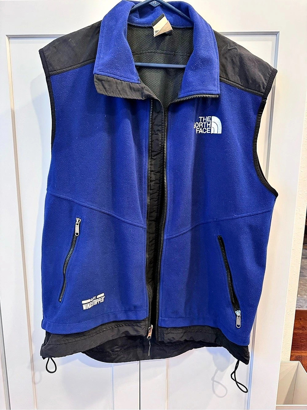 Vintage- The North Face Gore Windstopper Fleece Vest Men's Blue & Black Large